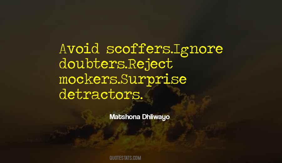 Quotes About Doubters #1409544