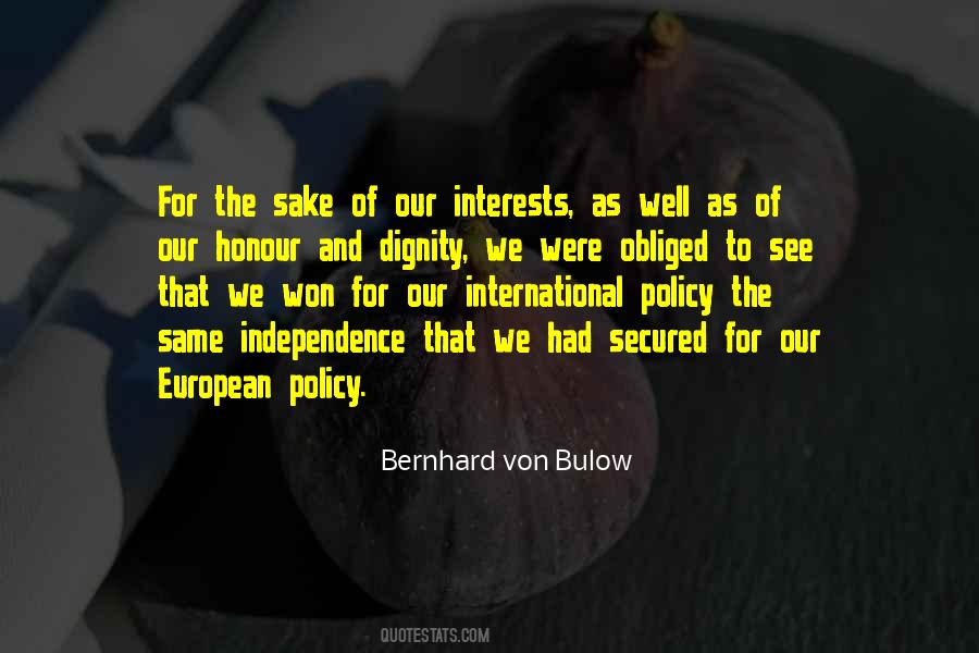 International Policy Quotes #363674