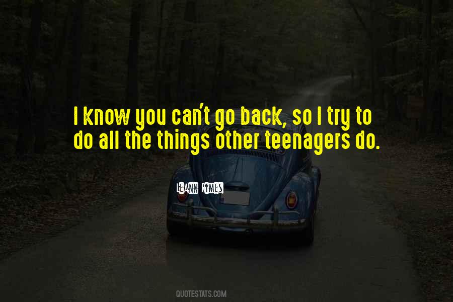 Quotes About Can't Go Back #1085247