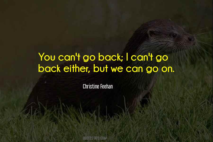 Quotes About Can't Go Back #431055