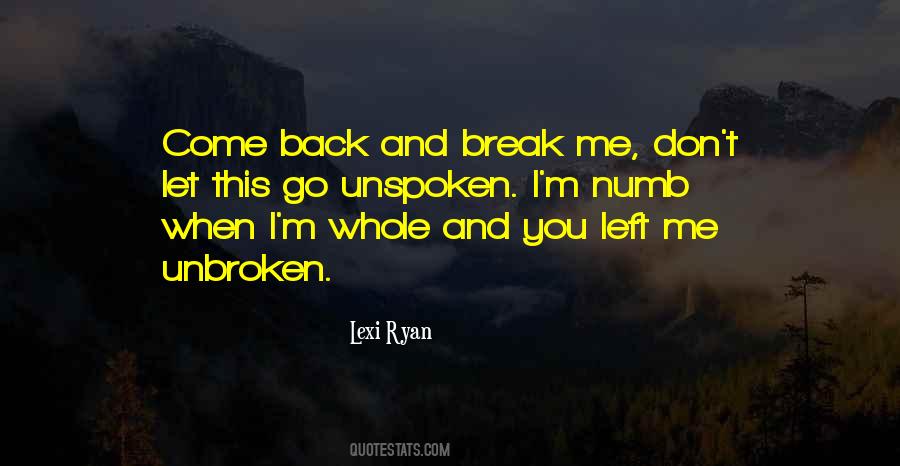 Quotes About You Let Me Go #267525