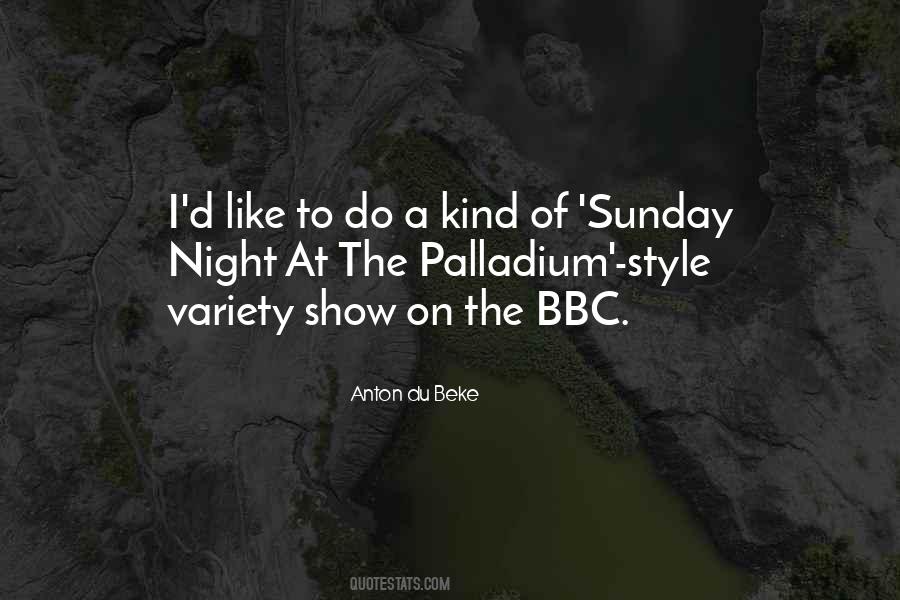 Quotes About Sunday Night #1174275