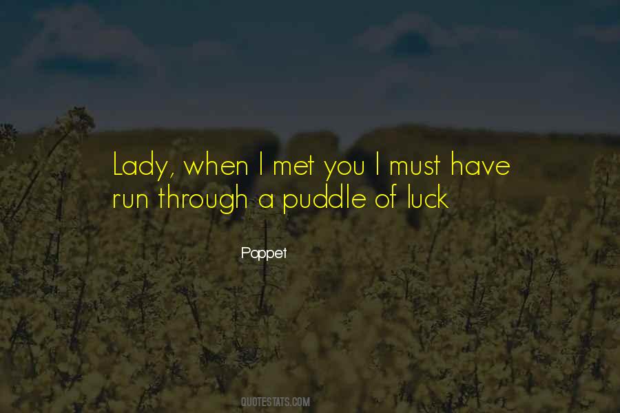 Quotes About Lady Luck #1741672