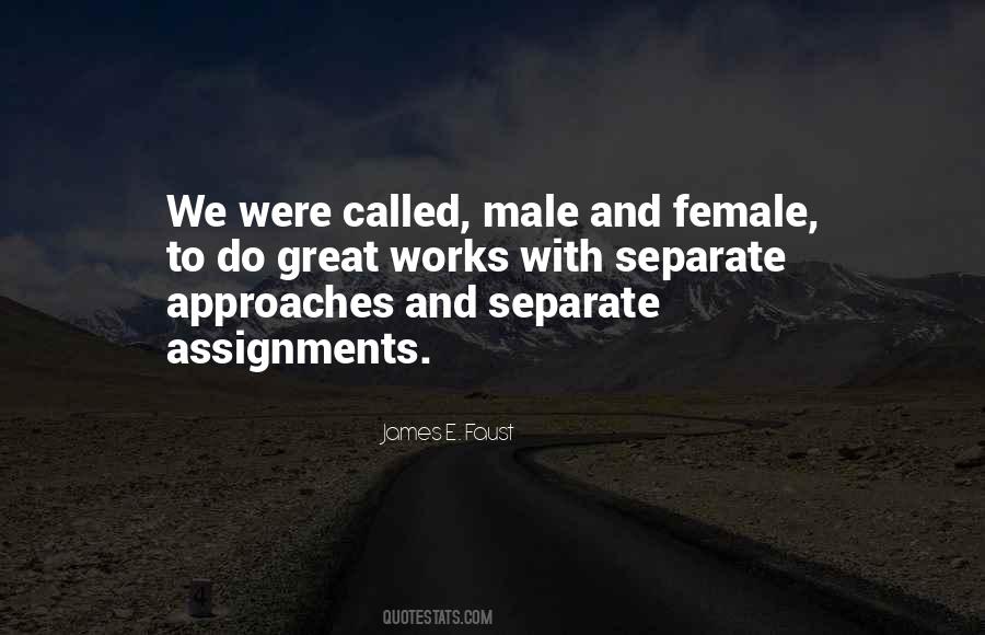 Quotes About Male And Female #1264857