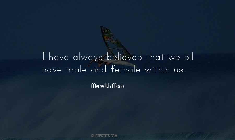 Quotes About Male And Female #1382567