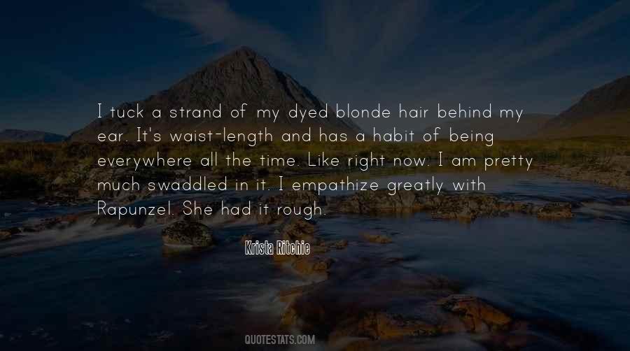 Quotes About Blonde Hair #822506