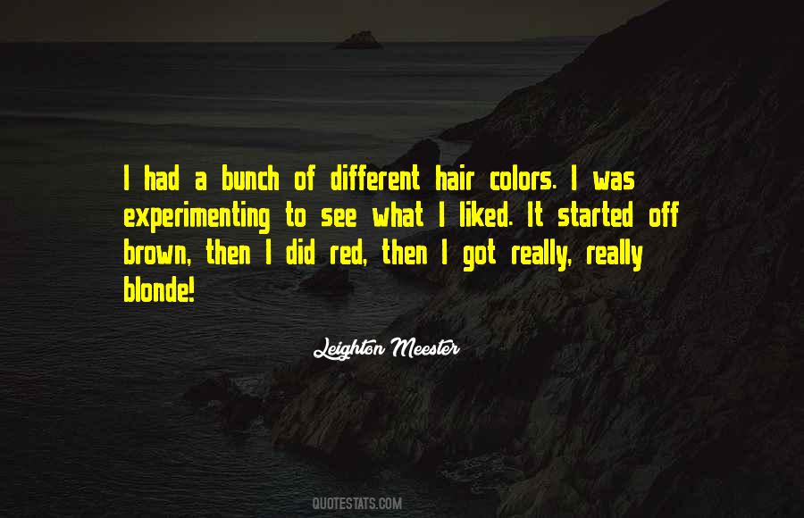 Quotes About Blonde Hair #889143