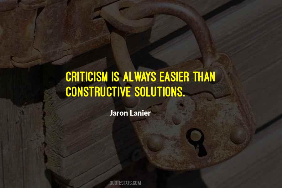 Non Constructive Criticism Quotes #77569