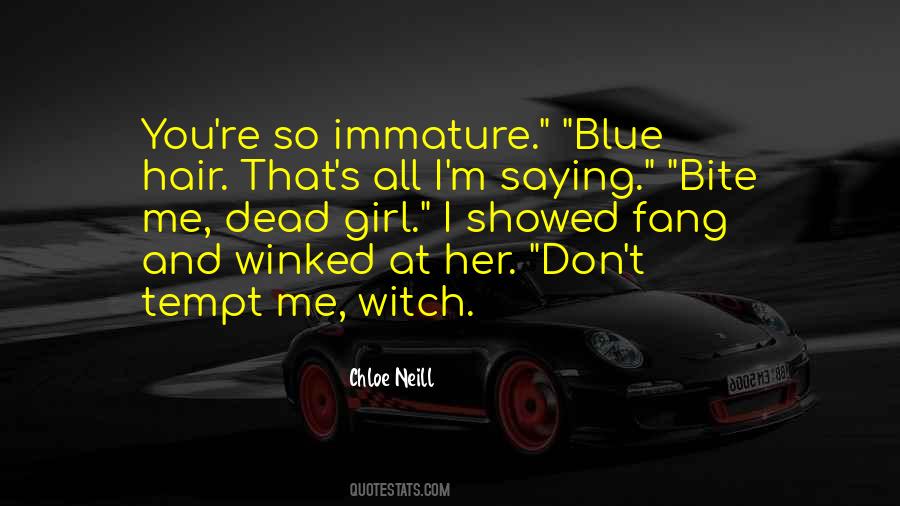 Quotes About Blue Hair #1613662