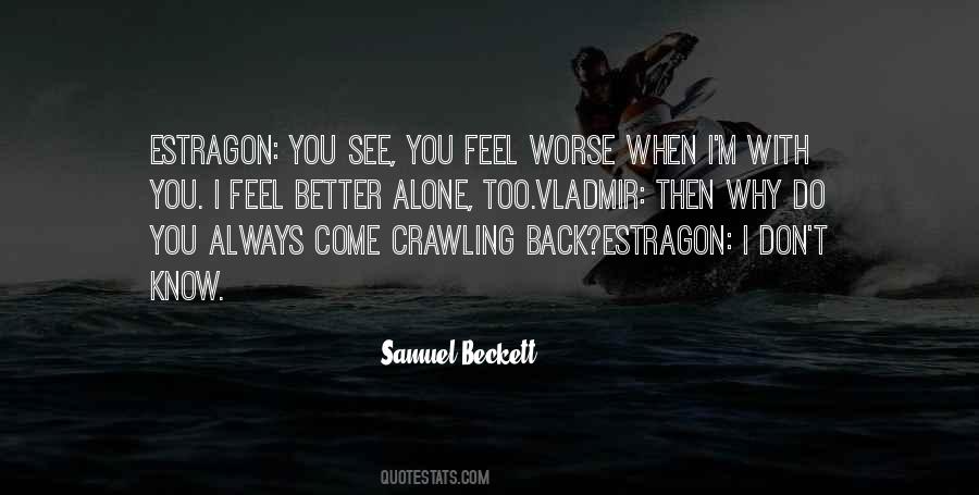 Quotes About Crawling Back #256543