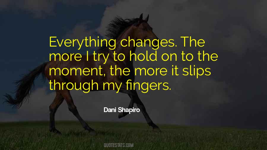 Everything Changes In A Moment Quotes #1416193