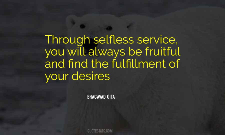 Quotes About Selfless Service #1183277