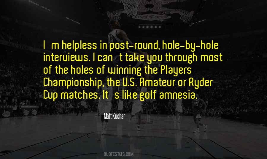 Quotes About Ryder Cup #510868