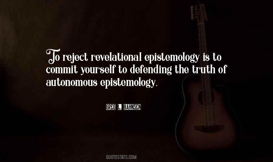 Quotes About Epistemology #27774