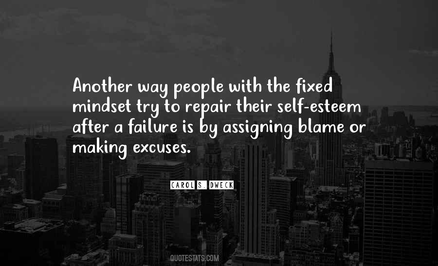 Quotes About Assigning Blame #1440858