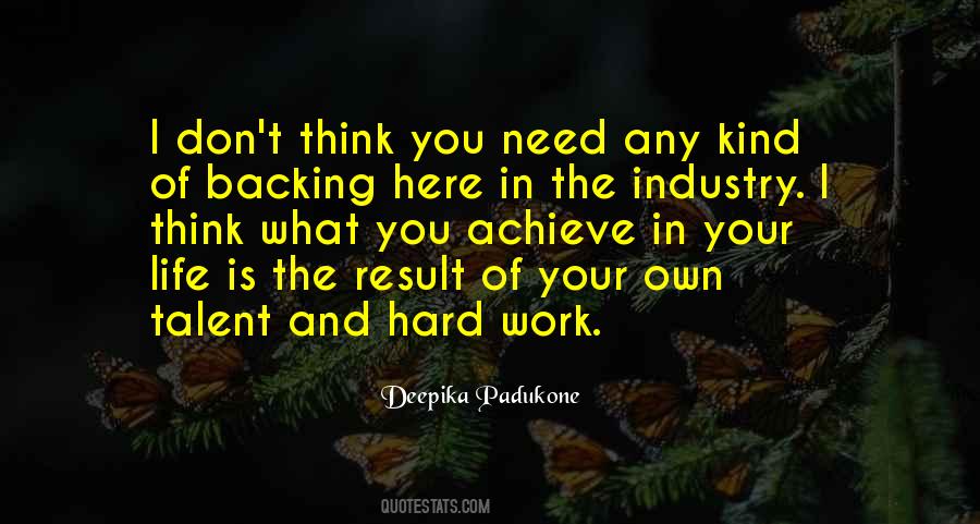 Quotes About Hard Work And Talent #1196278