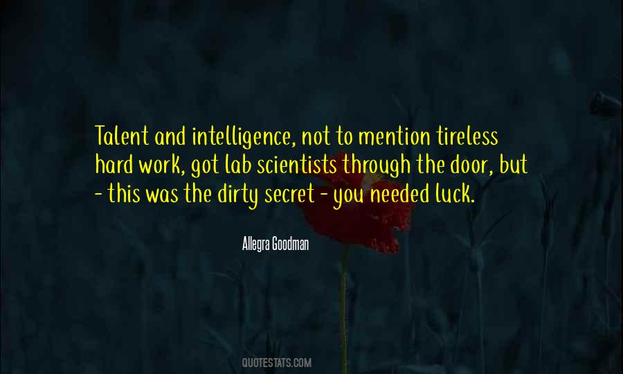 Quotes About Hard Work And Talent #1372828