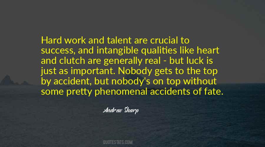 Quotes About Hard Work And Talent #297410