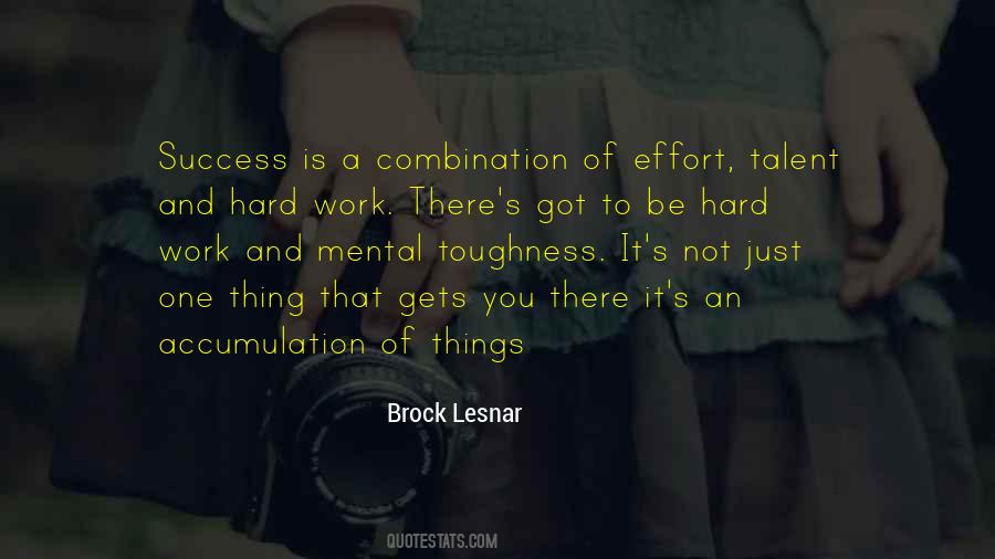 Quotes About Hard Work And Talent #298850