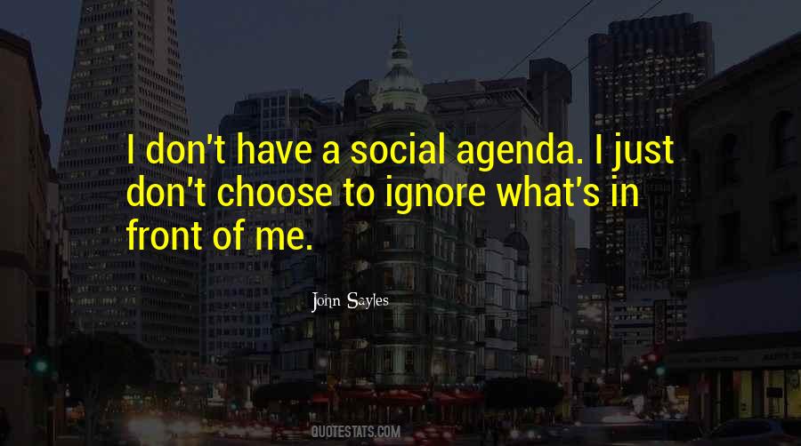 Social Agenda Quotes #667281