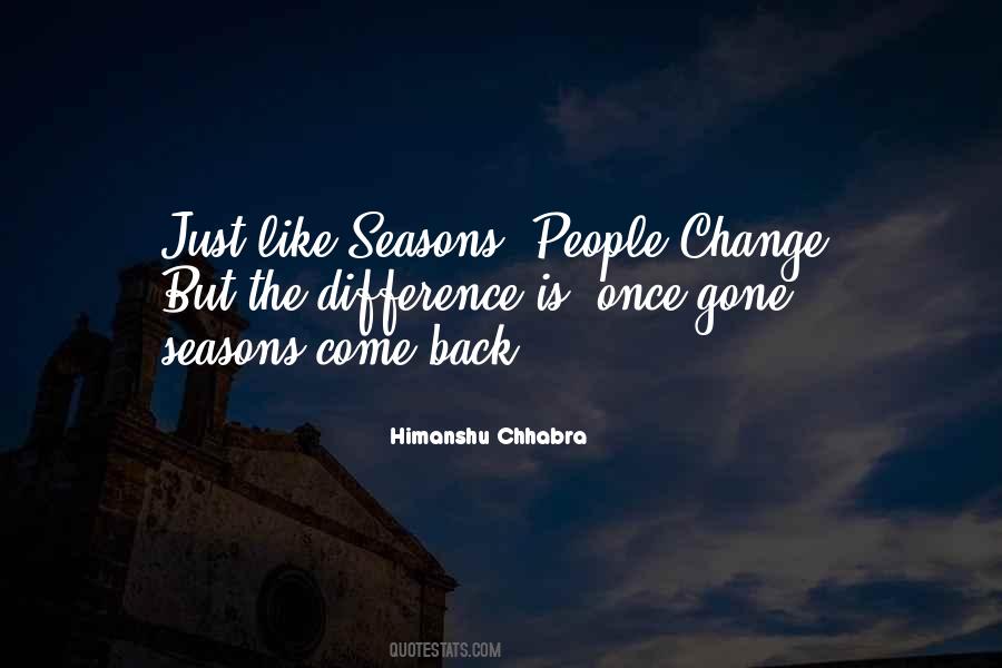 Quotes About Seasons Change #1491634