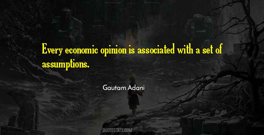 Quotes About Economic Assumptions #241867