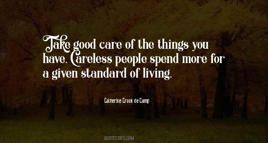 Quotes About Standard Of Living #74413