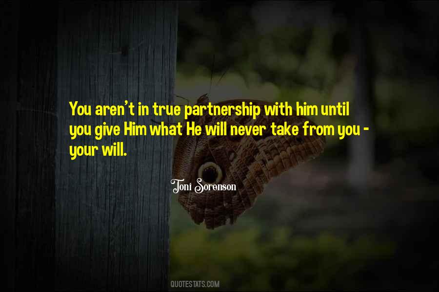 Quotes About Partnership With God #1399338
