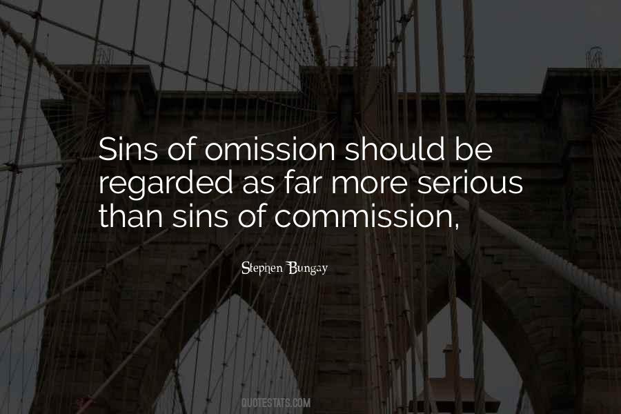 Quotes About Sins Of Omission #1827559