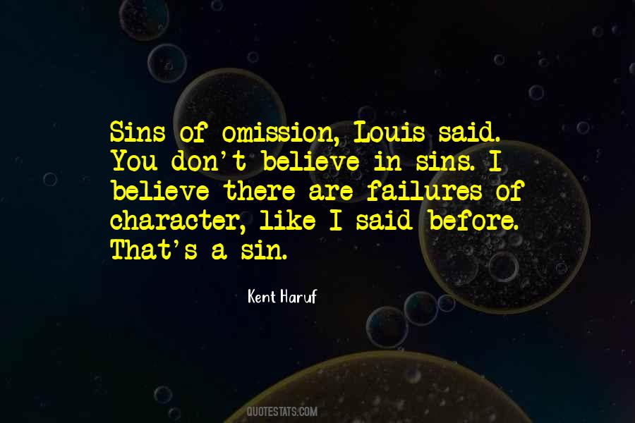 Quotes About Sins Of Omission #230672