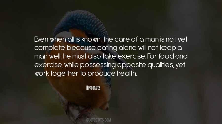 Quotes About Eating And Exercise #515428