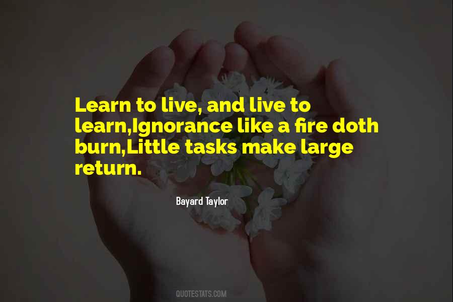 Quotes About Learning To Live #363618