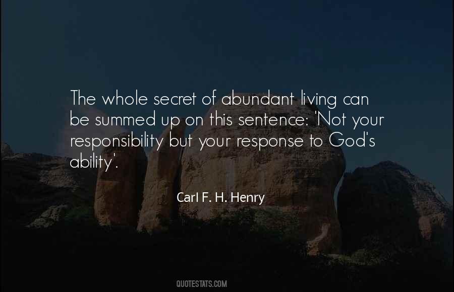Abundant Living Quotes #537343