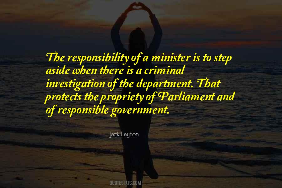 Quotes About Responsible Government #19164