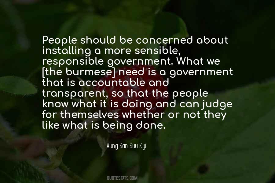 Quotes About Responsible Government #43787