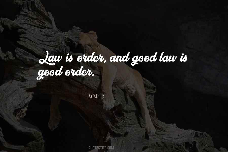Quotes About Good Law #1541319