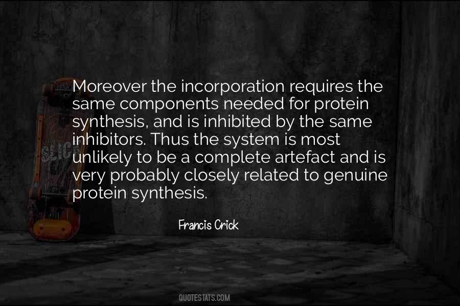Quotes About Protein Synthesis #523947