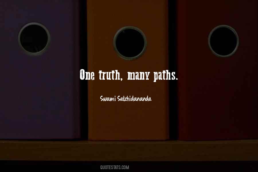 Quotes About Many Paths #394521