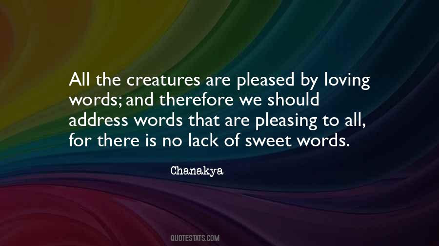 Quotes About Sweet Words #1164318