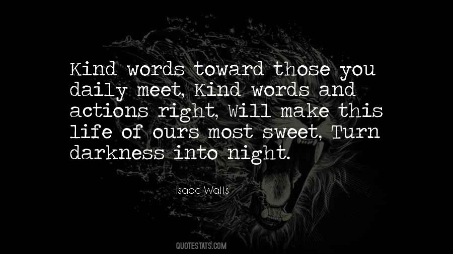 Quotes About Sweet Words #1252512