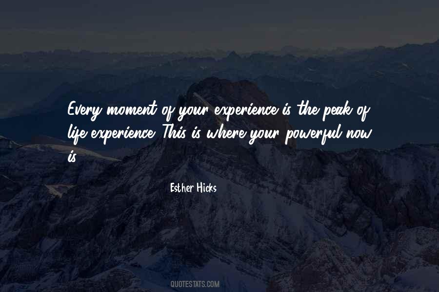 Peak Moment Quotes #1213668