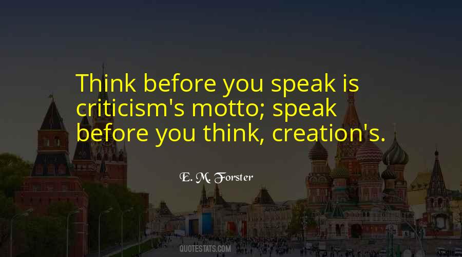 Quotes About Think Before You Speak #993380