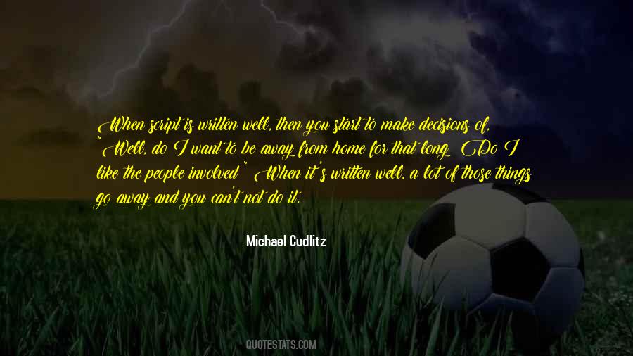 Cudlitz Quotes #1043491