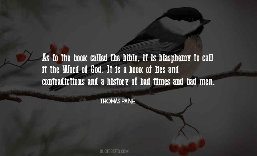 Quotes About Blasphemy #155068