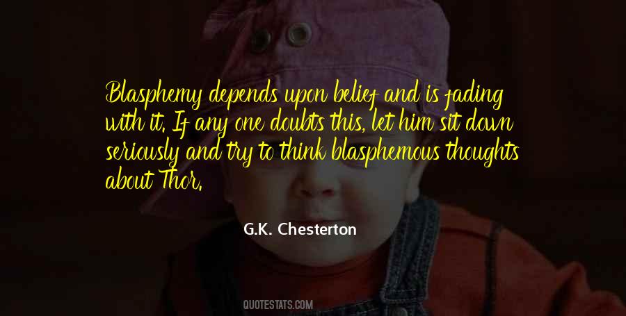 Quotes About Blasphemy #357541