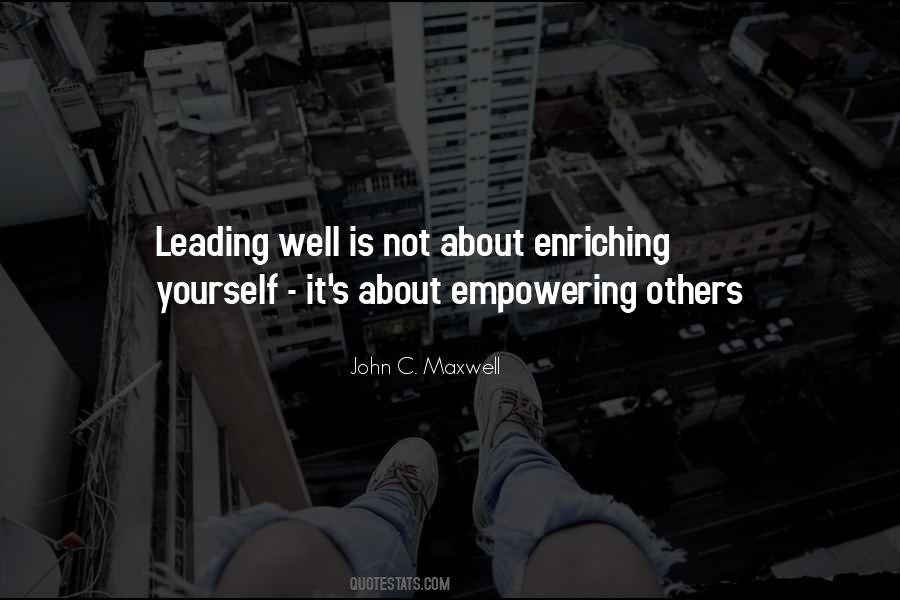 Quotes About Leading Others #352259