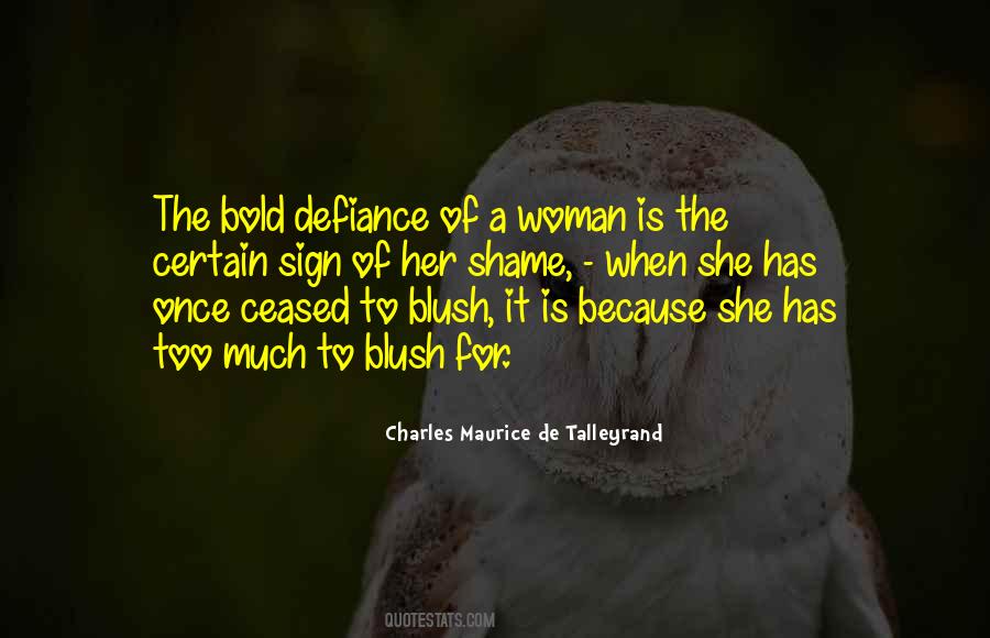 Quotes About Defiance #1189261