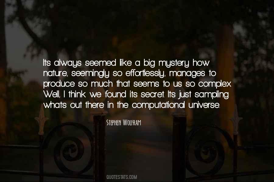Universe Mystery Quotes #816346