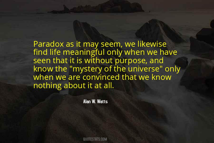 Universe Mystery Quotes #8407