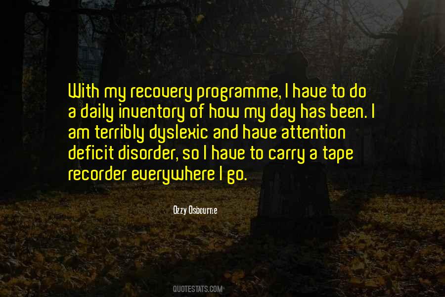 Quotes About Attention Deficit Disorder #52897